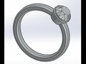 diamond ring 3D Print Model
