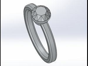 diamond ring 3D Print Model