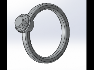 diamond ring 3D Print Model