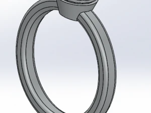 diamond ring 3D Print Model