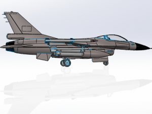 aircraft f16 Modèles 3D en vedette