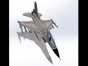 aircraft f16 Modèles 3D en vedette