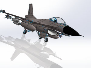 aircraft f16 Modèles 3D en vedette