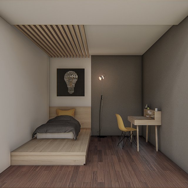 bedroom 01 3dnikmodels Model 3D .c4d .max .obj .3ds .fbx .stl .blend