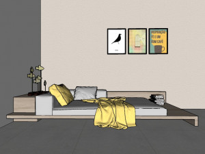bedroom 02 - 3dnikmodels 3D 模型