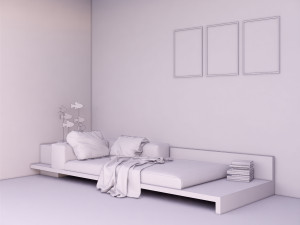 bedroom 02 - 3dnikmodels 3D 模型