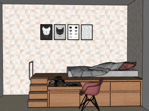 bedroom 03 - 3dnikmodels 3Dモデル