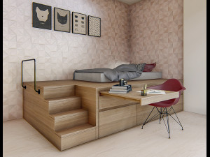 bedroom 03 - 3dnikmodels 3Dモデル