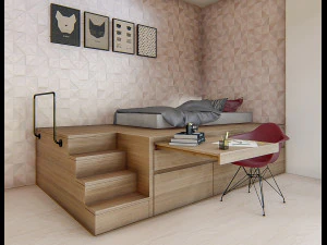 bedroom 03 - 3dnikmodels 3D Model