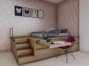 bedroom 03 - 3dnikmodels 3Dモデル