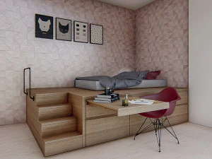 bedroom 03 - 3dnikmodels 3D Model