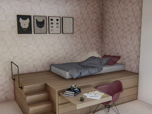 bedroom 03 - 3dnikmodels 3D Model