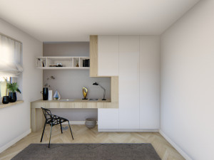 built-in desk 01 - 3dnikmodels Modello 3D