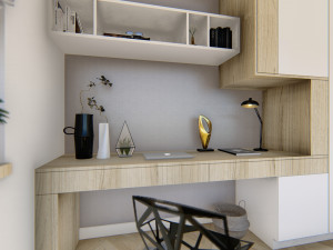 built-in desk 01 - 3dnikmodels Modello 3D