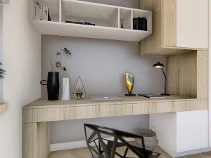 built-in desk 01 - 3dnikmodels 3D Model