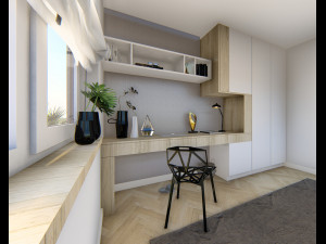 built-in desk 01 - 3dnikmodels Modello 3D