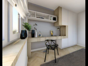 built-in desk 01 - 3dnikmodels 3D Model