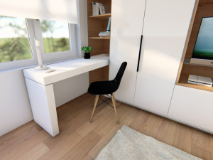 built-in desk 02 - 3dnikmodels 3D Model