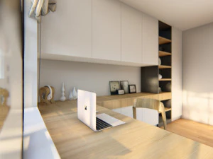 built-in desk 03 - 3dnikmodels 3D Model