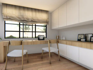 built-in desk 03 - 3dnikmodels 3D Model