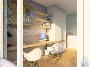 built-in desk 04 - 3dnikmodels 3D Model