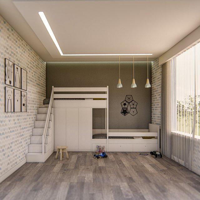 childroom 02 - 3dnikmodels 3Dモデル .c4d .max .obj .3ds .fbx .stl .blend 