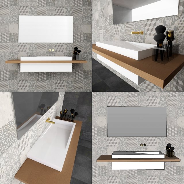 bathroom sink 01 - 3dnikmodels 3D Модель .c4d .max .obj .3ds .fbx .stl .blend 