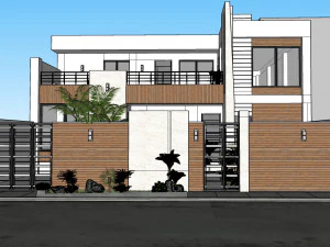 3dnikmodels villa 01 3D Model