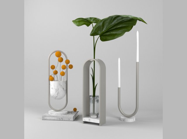 pot plant 02 Modelo 3D .c4d .max .obj .3ds .fbx .stl .blend 