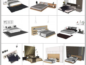 3dnik interior vol 01 - bedroom 3D Model