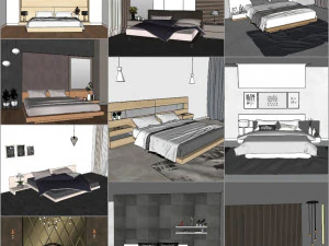 3dnik interior vol 01 - bedroom 3D Model