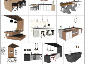 3dnik interior vol 03 kitchen counter 3D Model