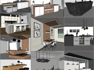 3dnik interior vol 03 kitchen counter 3D Model