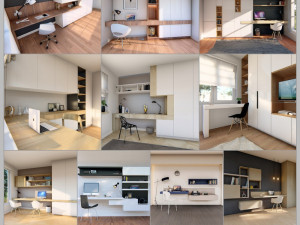 3dnik interior vol 04 - built-in desk 3D Model