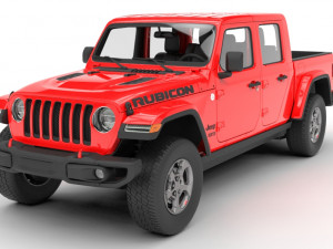 jeep gladiator rubicon 2020 Model 3D