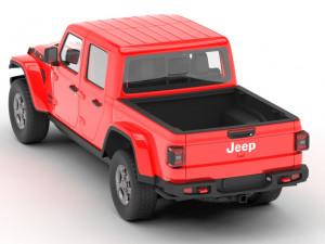 jeep gladiator rubicon 2020 Model 3D