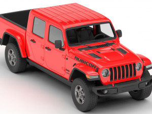 jeep gladiator rubicon 2020 Model 3D