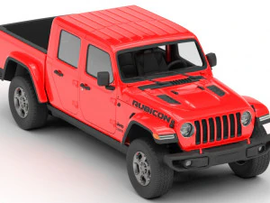 Jeep Gladiatore Rubicon 2020 Modello 3D