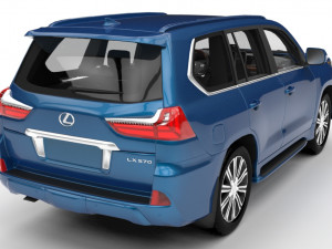 lexus lx 570 2017 Modèle 3D