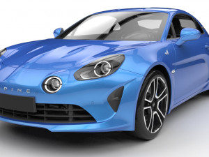 alpine a110 2018 3D 모델