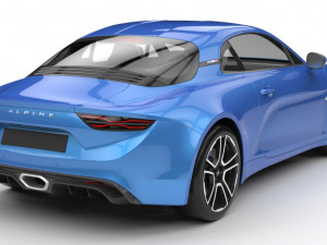 alpine a110 2018 3D 모델