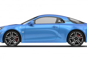 alpine a110 2018 3D 모델