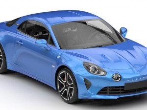 alpine a110 2018 3D 모델