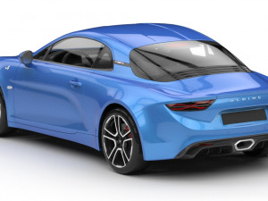 alpine a110 2018 3D 모델
