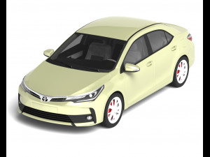 toyota corolla 2017 3D Model