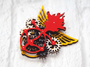 keychain in the style of techno Modelo de Impressão 3D