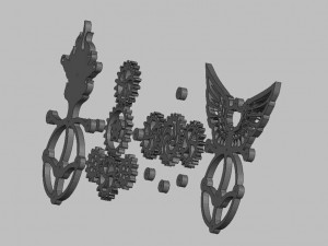 keychain in the style of techno 3Dプリントモデル