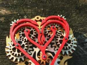 Schlüsselanhänger im Stil von Techno 2 3D Druckmodell