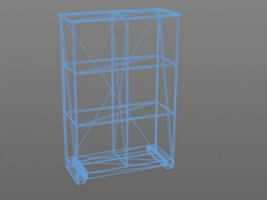 cherrywood cupboard Modelo 3D
