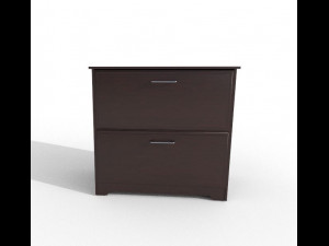 wooden drawer table 3D Model